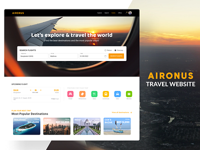 Aironus Travel Website