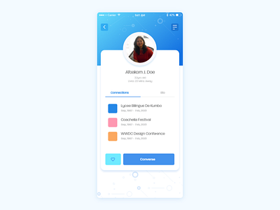 #Daily UI 006 profile