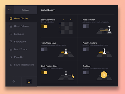 Daily UI 007 Chess Settings