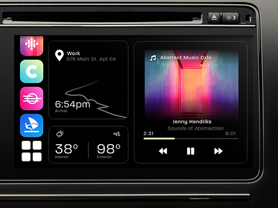 #Daily UI 009 adobe xd app icon carplay ui ux