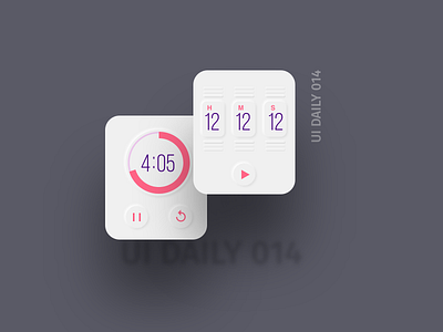 UI Daily 014 daily ui timer watch ui