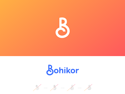 Bohikor Logo redesign branding clean favicon icon logo design