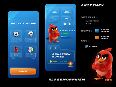 Game UI 3d app design gameui graphic design ui ux