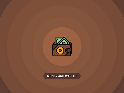 Money and wallet icons set - Inventicons.com brown card currency design dollar earn flat icon icons icons design icons pack illustrator leather money pay payments photoshop wallet