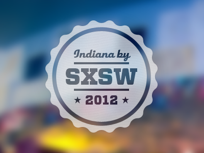 Indiana by SXSW blur indiana logo sxsw texture