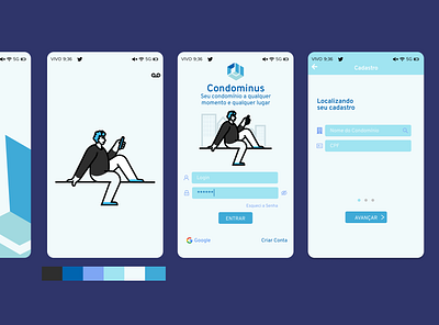 Condominus Project flutter graphic design login mobile ui ux