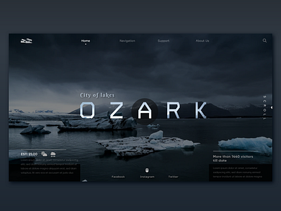 Ozark City Webdesign design travel ui ui inspiration uiux ux webdesign