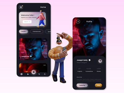 Appplication Design For New Platform 3d design design ui ui design ui inspiration uiinspiration uiux ux webdesign work