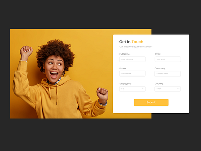 GET IN TOUCH FORM branding design illustration logo ui ui design ui inspiration uiux ux webdesign