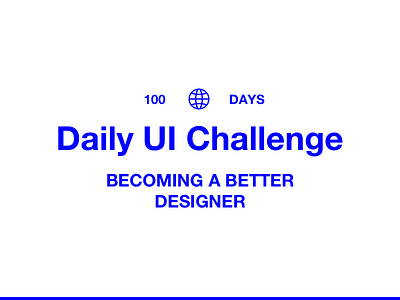 Hello Dribbble! daily ui challenge debut
