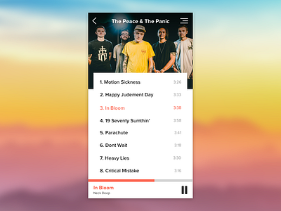 Daily UI #009 009 09 daily ui daily ui challenge music music player