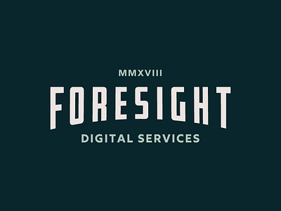 Foresight Digital Services | Unused Mark 01 digital digital services logo services type type logo typography