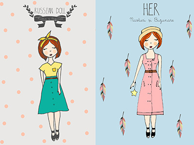 RedHeadsAreAwesome cute dolls fashion hipster illustration redheads