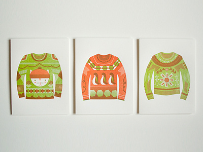 Sweaters cat holiday sweaters illustration letterpress