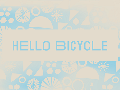 Hello Bicycle bicycle bike shop branding identity illustration seattle