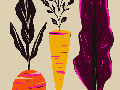 fall veggies food illustration veggies