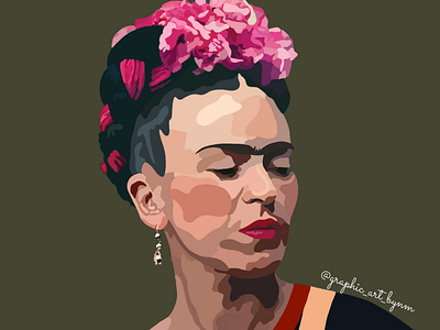 Pop Art - Frida Kahlo artist design graphicart graphicdesign illustration minimal popart popular procreate vector