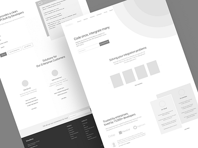 Wireframing clean design home homepage landing ui ux web website wireframe