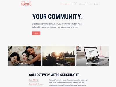 Freelance Femmes Website Design