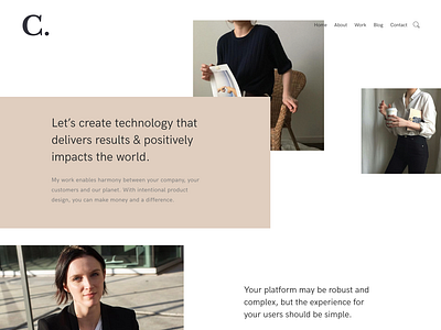 Christaclark branding design ui ux web design website