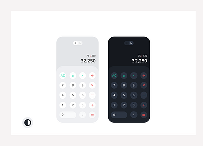 Calculator app design ui ux