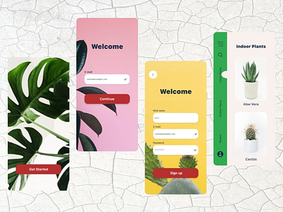 Plants - Mobile App app design plant plants ui ux