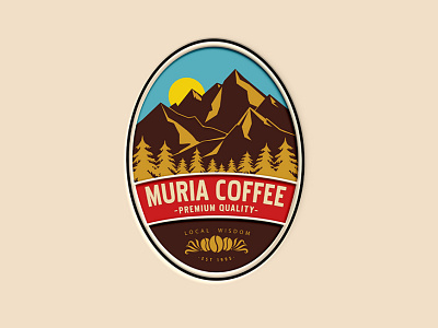 Logo Project "Muria Coffee" branding graphic design logo