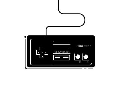 Nintendo adobe black and white branding controller game game design gamer illustration logo logo design nintendo vector vectors video games