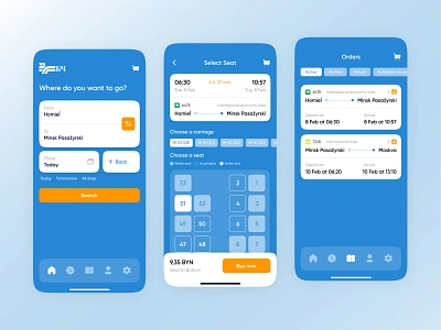 Belarusian Railway App adventures app concept design ios journey minimal mobile app rail railroad railway road tickets train travel trip ui ux way web