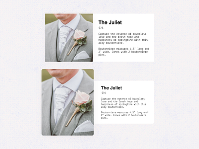 Card Component UI for Florist Product Catalog card cardui component florist product ui uidesign wedding
