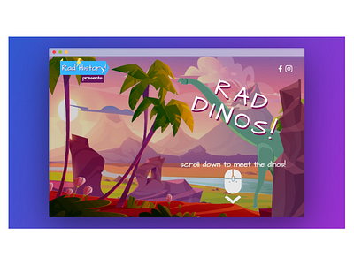 Rad Dinos | Kids Educational Landing Page