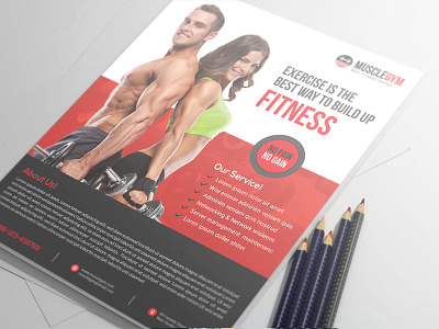 Fitness Flyer body energy exercise fitness fitness flyer template flyer gym gym flyer health muscle muscle fitness