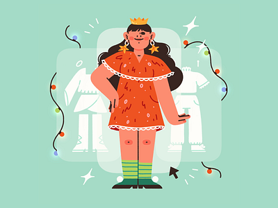 Choose an outfit cards challenge checklist christmas girl holiday illustration illustrator newyearillustration outfit