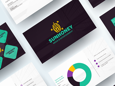 SunHoney Media & Entertainment design presentation design
