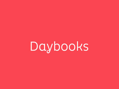 Daybooks Logo branding daybooks logo