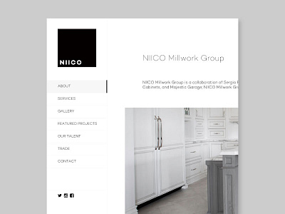 Niico Navigation cabinetry modern navigation niico side nav side navigation sticky nav ui ux web