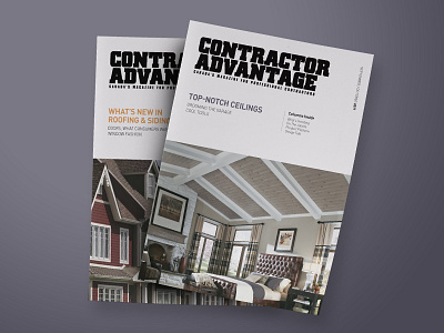 Contractor Advantage Magazine - September/October 2017 construction contractor creative design editorial industry layout magazine pagedesign print series typography