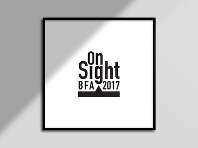 "On Sight" Logo design art design graphic design logo designer typography