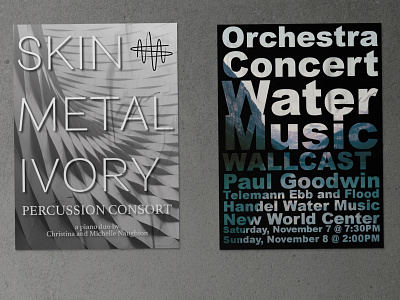 Promotional poster series for New World Center Concert Hall design graphic design photomanipulation poster art poster design posters typography