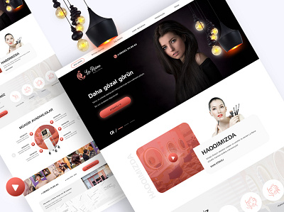Cosmetology web site design clear cosmetics cosmetology design saloon ui ui design uidesign ux design web web design webdesign woman