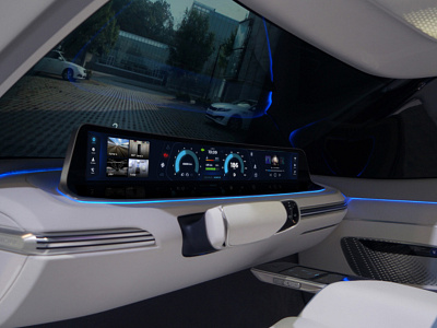 Smart car dashboard UX control design dashboard smart car ui design ux design