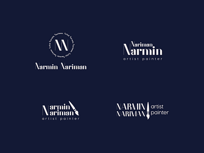 Narmin Nariman artist painter logo branding app art direction artist branding dribbble idenity identity branding identity design logo logo design naming ui design ux design vector web design
