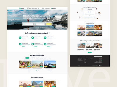 Jin Travel Agency web site UI/UX design