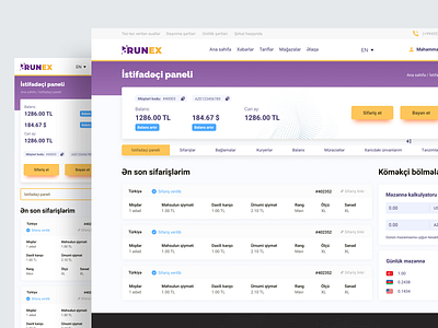 Online Cargo Dashboard UI/UX design dashboard design digital product product design ui ui design ux design web web design webdesign