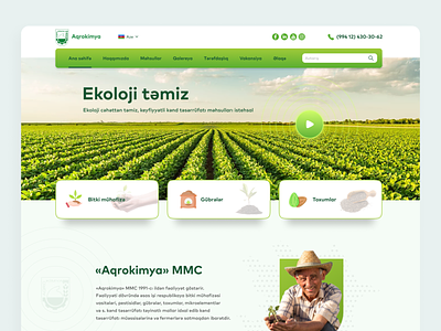 Agroculture company website design agro agroculture design ui ui design ux design web design webdesign website