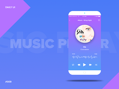 Daily UI | 009 — Music Player daily dailyui music player ui