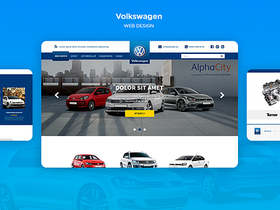 Web design for Volkswagen Salon