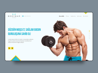 Fitness club web site design design fitness ui ui design ux design web design