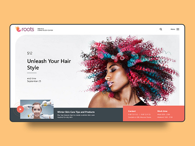 Health & Cosmotology Center web site design daily health cosmotology ui ui design uidesign ux design web web design webdesign
