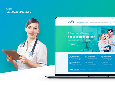 Vias Medical Tourism web design hospitality medical site medical tourism ui design ux design web design
